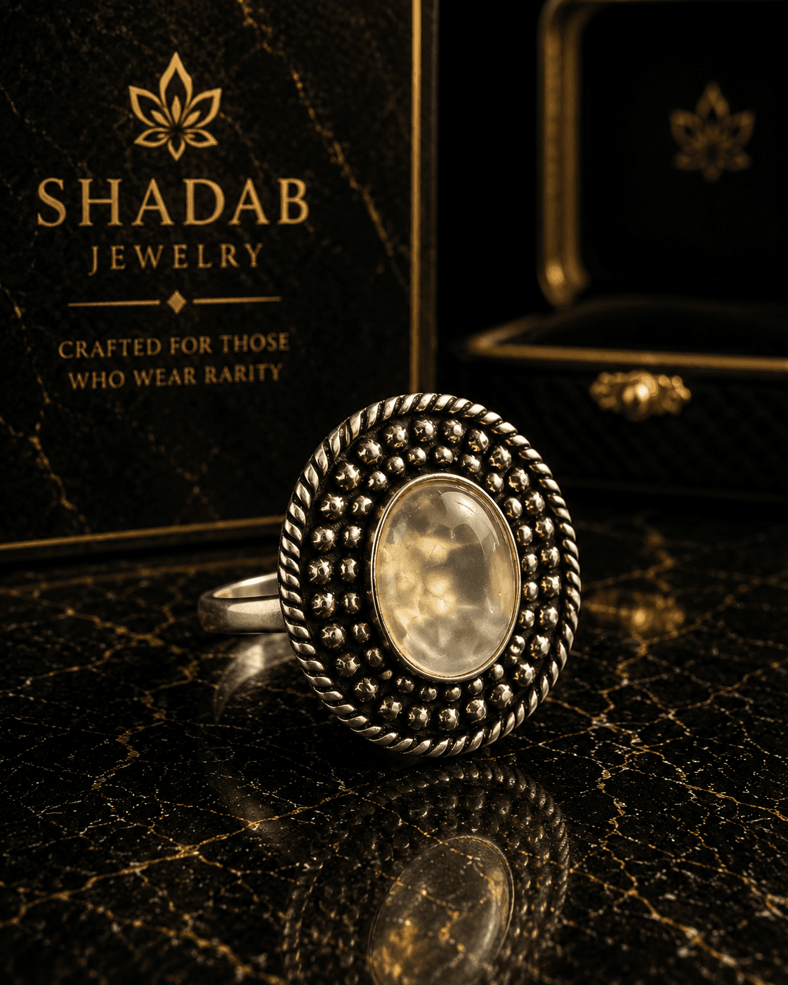 Moon of Shiraz Ring