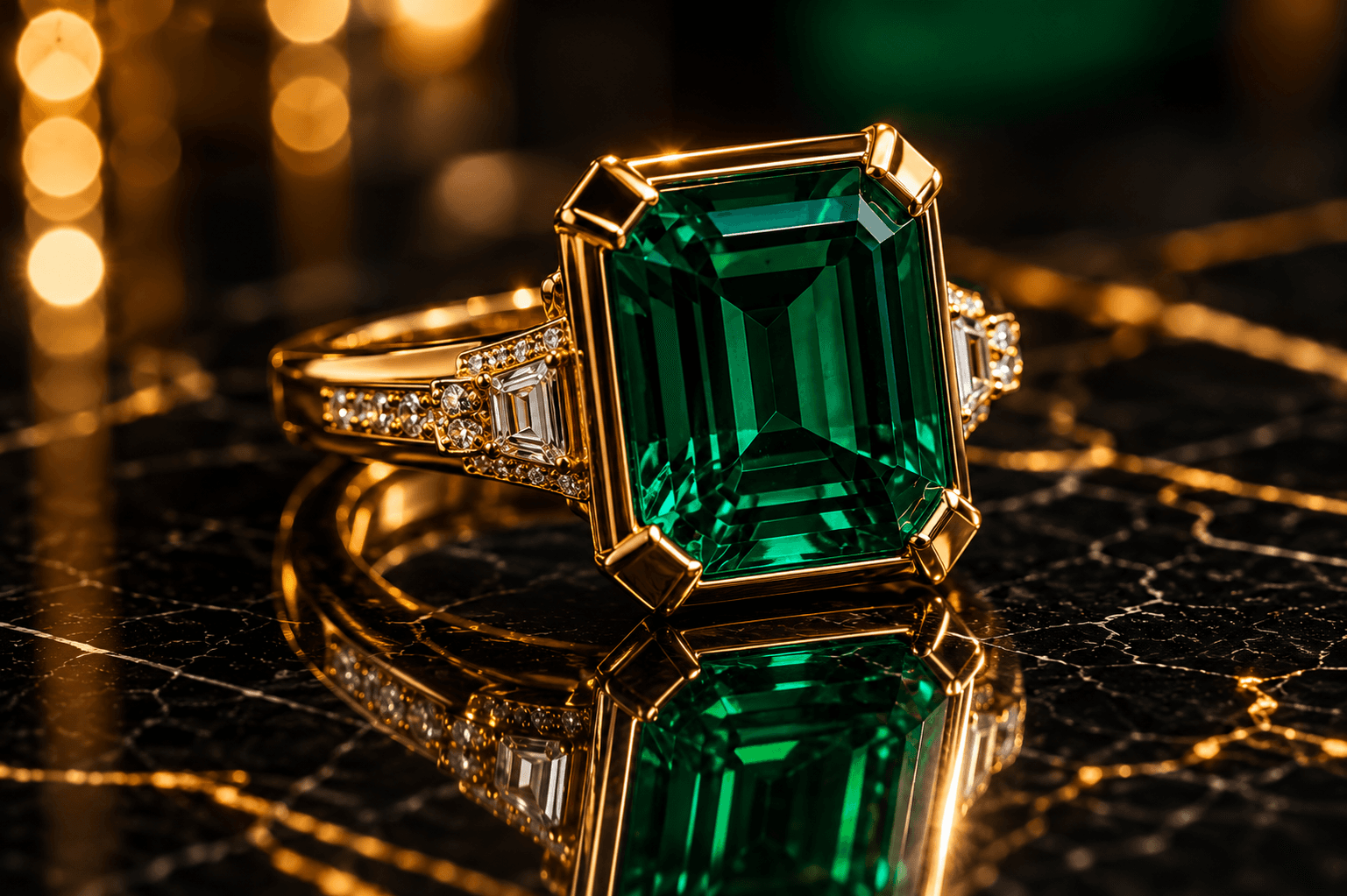 The Sovereign Emerald Ring