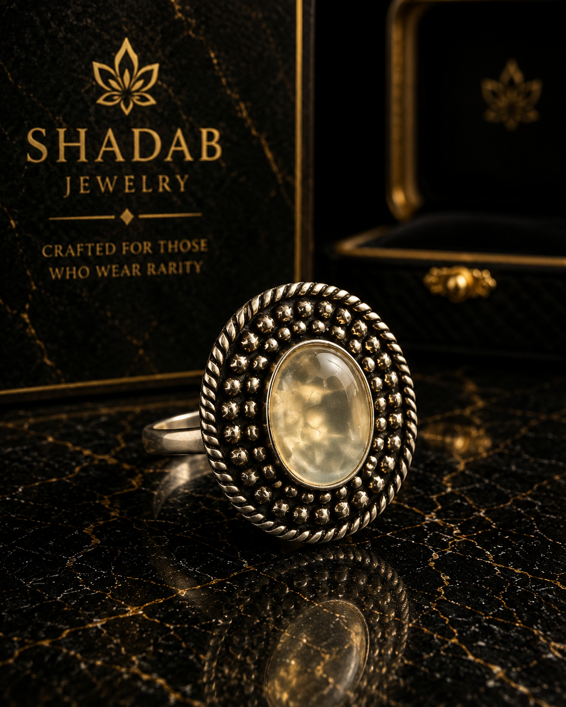 Moon of Shiraz Ring