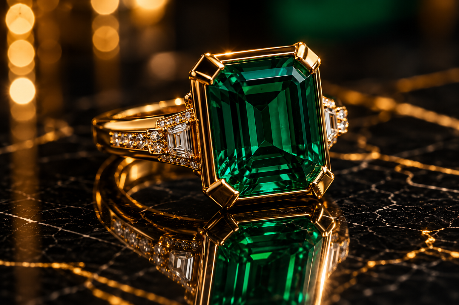 The Sovereign Emerald Ring